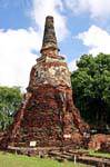 Antico chedi, il Wat Phra Sri Samphet, Ayutthaya, La Tailandia.