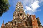 Ayutthaya, Wat Raj Burana torre santuario (un prang 1424), La Tailandia.