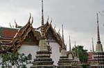 Decorazione porcellana sul stupa, Wat Pho, Bangkok, La Tailandia.