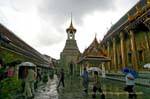 Un'altra vista della Cappella del Gandhara Buddha, Wat Phra Kaew, Bangkok, La Tailandia.