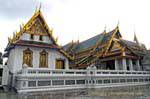 Un padiglione annesso, Wat Phra Kaew, Bangkok, La Tailandia.