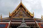 Dettagli decorazioni, Wat Phra Kaew, Bangkok, La Tailandia.