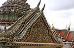 Tetto Sawetkudakarn Viharn Phra Yod, Wat Phra Kaew, Bangkok, La Tailandia.