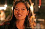 Sorridente donna Chiang Mai, La Tailandia.