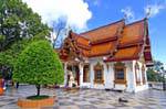 Il tempio principale, Wat Doi Suthep, Chiang Mai, La Tailandia.