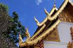 Tetto Naga, Wat Doi Suthep, Chiang Mai, La Tailandia.