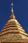 Top Chedi di Wat Doi Suthep, Chiang Mai, La Tailandia.