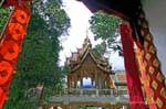 Piccolo tempio aperto, Wat Doi Suthep, Chiang Mai, La Tailandia.
