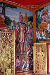 Pittura di vita reale, Wat Phra Singh, Chiang Mai, La Tailandia.