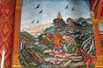 Murales jataka, Wat Phra Singh, Chiang Mai, La Tailandia.