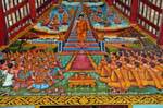 Fase della vita del Buddha, Wat Phra Singh, Chiang Mai, La Tailandia.