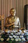 Monk Rappresentazione, Wat Phra Singh, Chiang Mai, La Tailandia.