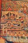Murales in Viharn Lai Kham, Wat Phra Singh, Chiang Mai, La Tailandia.