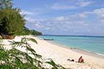 Verso la fine del Long Beach, Koh Phi Phi, La Tailandia.