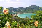 Koh Phi Phi panoramica, La Tailandia.