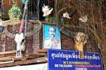 Decorazioni nel villaggio di Ton Sai, Koh Phi Phi, La Tailandia.