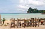 Usabilità preparato su Long Beach, Koh Phi Phi, La Tailandia.