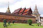 Esterno Wat Phra That Lampang Luang, La Tailandia.