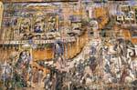 Un altro murale, Wat Phra That Lampang Luang, La Tailandia.