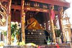 Il Buddha nero, il Wat Phra That Lampang Luang, La Tailandia.