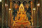Phra Buddha Chinnarat, Wat Phra Si Rattana Mahatha, Phitsanulok, La Tailandia.