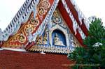 Particolare del tempio, Phitsanulok, La Tailandia.