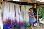 Hanging reti da pesca, Phuket Chalong, La Tailandia.