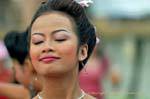 Bellezza con gli occhi chiusi, Festival Patong, Phuket, La Tailandia.