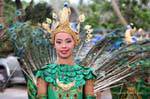 Piume di pavone, Festival Patong, Phuket, La Tailandia.