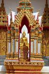 Decorazione di interni Wat Suwan Khiri Wong, Patong, Phuket Tempio, La Tailandia.
