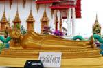 Buddha disteso, Wat Suwan Khiri Wong, Patong, Phuket Tempio, La Tailandia.