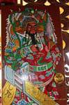 Pittura cinese dio barbuto, Phuket Town Gypsy, La Tailandia.