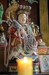 Dio indossare collane cinesi, Phuket Town Gypsy, La Tailandia.