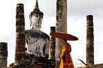 Turismo religioso, Sukhothai, Wat Mahathat, La Tailandia.