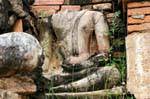 Testa strappato, Sukhothai, Wat Mahathat, La Tailandia.