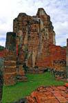 Colore rovine laterite, Sukhothai, il Wat Phra Pai Luang, La Tailandia.