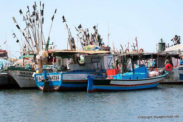Cap Bon, Sidi Daoud, barche nel porto di pesca - Tunisia