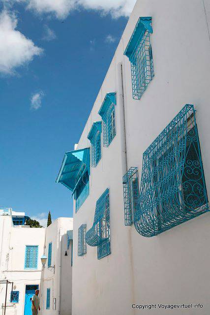 Sidi Bou Said, decorazioni delle finestre - Tunisia