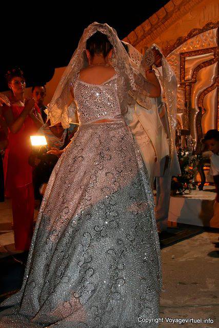 Vestito indietro vista, matrimonio Teboursouk della sposa - Tunisia