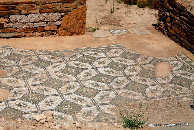 Thuburbo Majus, Capitol, mosaico di casa - Tunisia