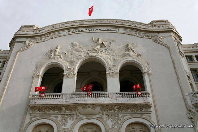 Facciata del Teatro Comunale, Tunisi - Tunisia