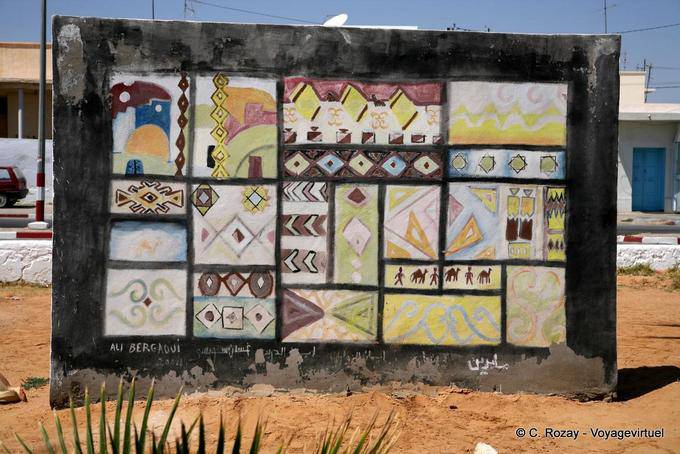 Parete colorata, Mahares - Tunisia