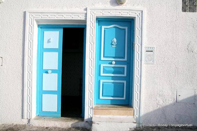 Doppio ingresso della casa nel primo Aphrodisium, Mahdia - Tunisia