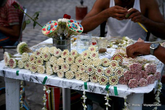 Mazzi di fiori di gelsomino, Mahdia - Tunisia