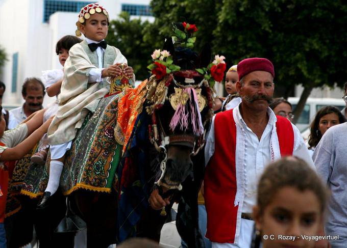 Orgoglio per la circoncisione, Mahdia - Tunisia