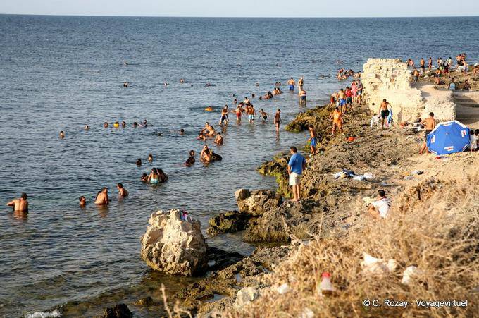 Nuoto punta settentrionale dell'Africa Cape Mahdia - Tunisia