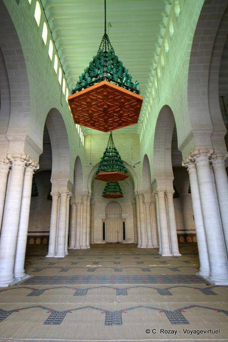 Sala di preghiera e mihrab, Grande Moschea, Mahdia - Tunisia