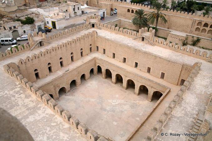 la piazza di Ribat visto dalla torre di guardia, Sousse - Tunisia