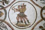 Danza di guerra, frammento mosaico Museo del Bardo, Tunisia.