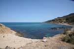 Spiaggia di Cap Bon in una baia nei pressi di Korbous, Tunisia.